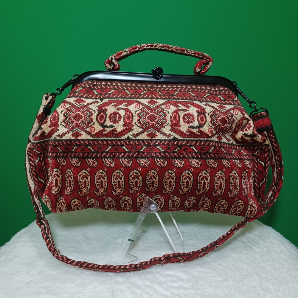 Vintage Classic hand-made British Carpet bag